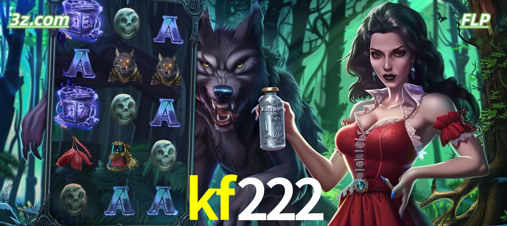 Slots online tema de lobisomem e vampira no kf222 cassino Brasil