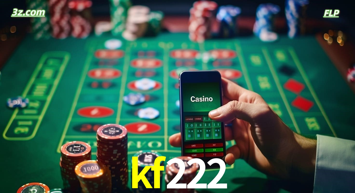 Cassino online móvel kf222 com apostas em roleta e fichas de pôquer